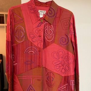 Coldwater Creek Womens Large, Shirt Jacket, Long Sleeve, Lined